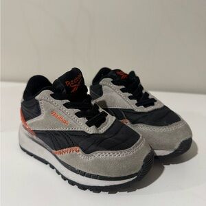 Reebok Kids Sneakers - Black, Gray, and Orange